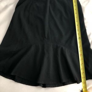 Black Skirt with Tulip Opening